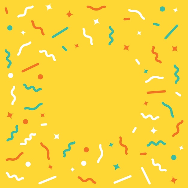 Icono de confeti en caída en estilo plano Ilustración vectorial de cinta festiva en un fondo aislado Concepto de negocio de carteles de carnaval