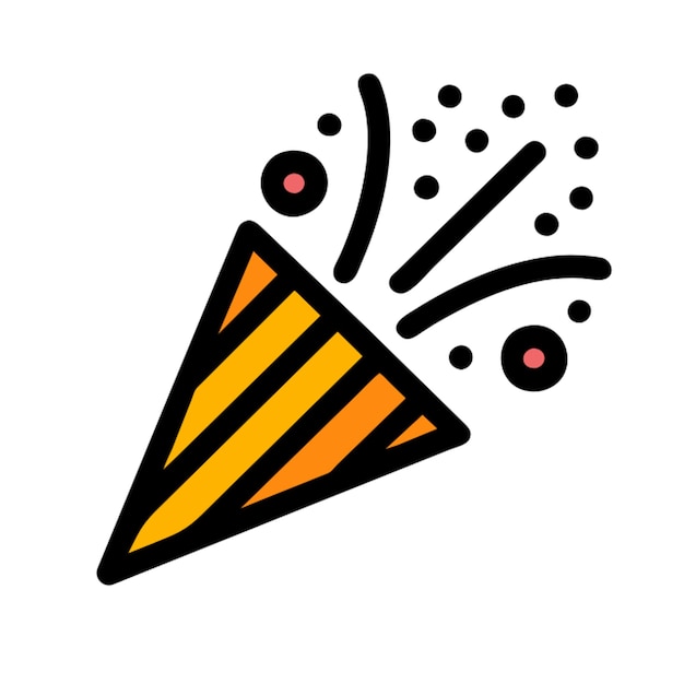 El icono de los confeti