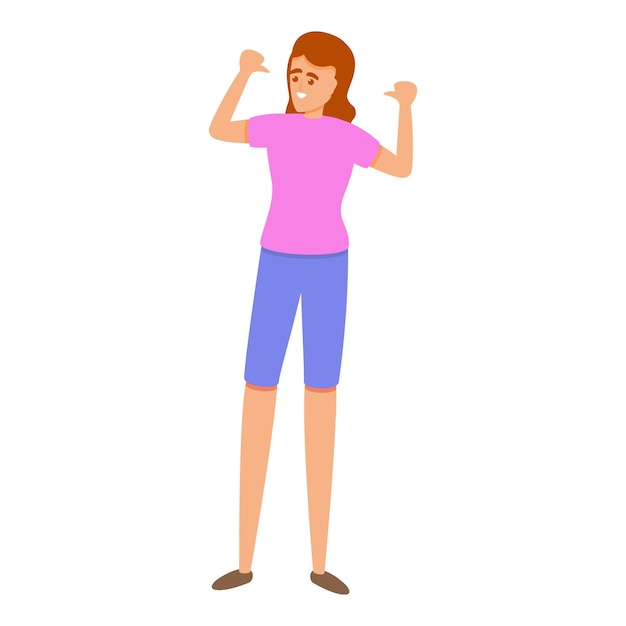 Icono de confianza en sí mismo Icono vectorial de confianza en si mismo para el diseño web aislado en fondo blanco
