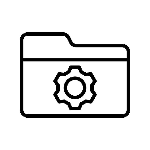 Icono de configuración de la carpeta
