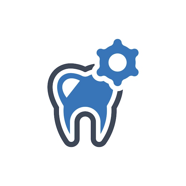 El icono de la configuración dental