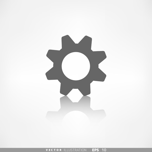 El icono de configuración de las herramientas de símbolo de engranaje