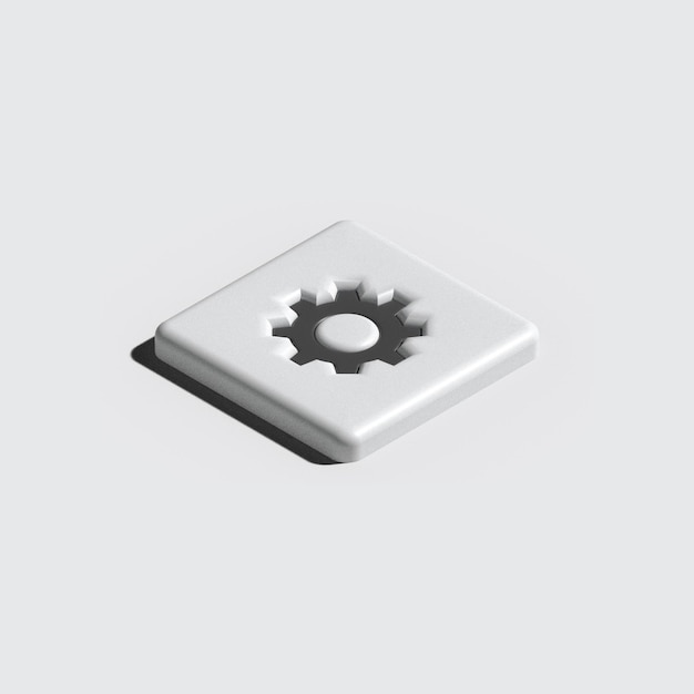 El icono de las configuraciones 3D