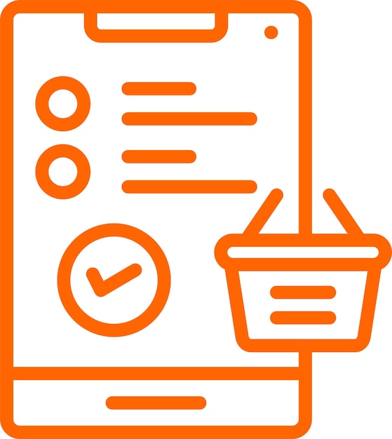 Icono de confirmación de la orden de diseño vectorial Icono de estilo