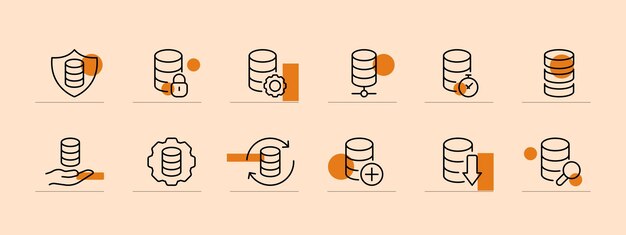 Icono de conjunto de alfabetización financiera Dinero en efectivo centavo transacción flechas suplicar enviar recibir salario ingresos gastar impuestos Concepto de negocio Fondo de color pastel Icono de línea vectorial para negocios