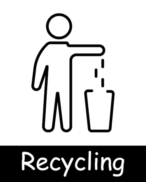 El icono del conjunto de ecología El reciclaje de plástico, la reutilización del vidrio, la basura, la contaminación ambiental, la bionomía, la batería, la batería de litio, la mano y la botella de hojas El concepto de cuidado del medio ambiente