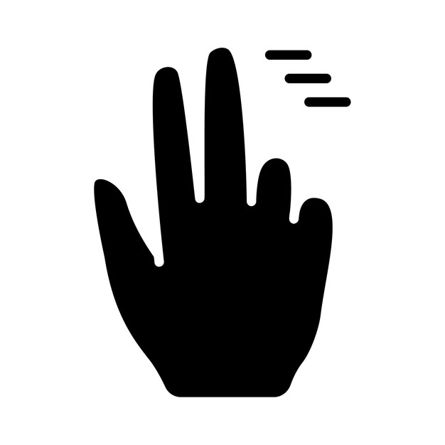 Icono de conjunto de gestos Deslizar toque doble clic girar pellizco zoom desplazamiento gesto pantalla táctil interacción con la interfaz de usuario movimiento de la mano multitáctil gesto deslizar pellizco control