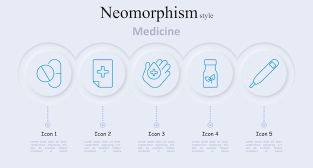 El icono del conjunto de medicinas píldoras documento médico desinfectante de manos medicina herbal termómetro atención médica receta tratamiento de higiene medicamentos bienestar farmacia farmacia atención médica