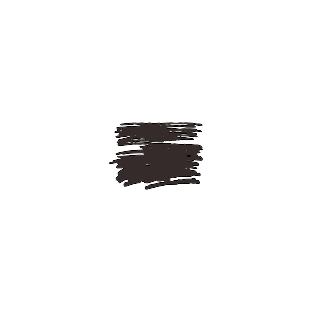 icono del conjunto de pinceles de dibujo de la mano negra