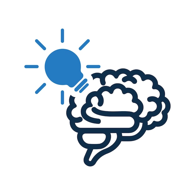 Icono de conocimiento del cerebro