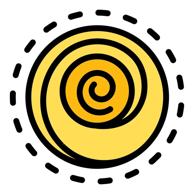 El icono de consejería de hipnosis es un vector de consejero de hipnoses de color plano aislado.