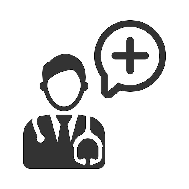 El icono de consejo del médico