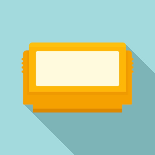 Icono de consola de juegos amarillo Ilustración plana del icono de vector de consola de juegos amarillo para diseño web