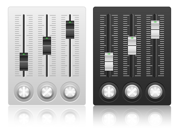 Vector icono de la consola de mezclas