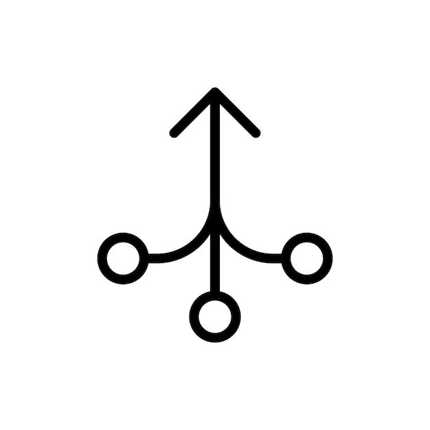 Ícono de consolidación aislado sobre fondo blanco