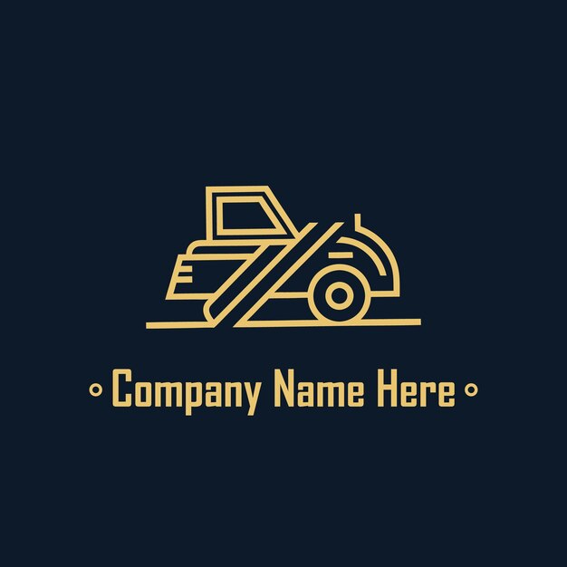 Icono de construcción del cargador arte de línea logotipo vector símbolo ilustración diseño minimalista