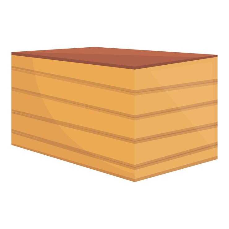 Vector icono de construcción de madera contrachapada icono vectorial de construcción de madeira contrachapada para diseño web aislado en fondo blanco