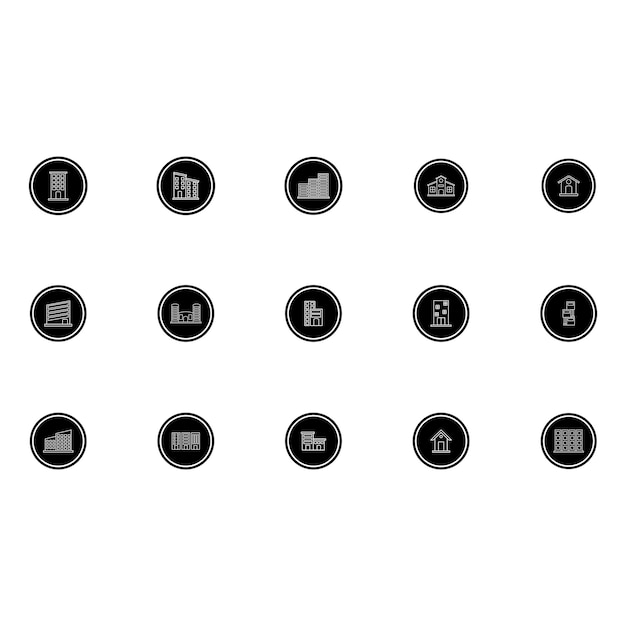icono de construcción de plantilla de vector de ilustración de diseño de logotipo
