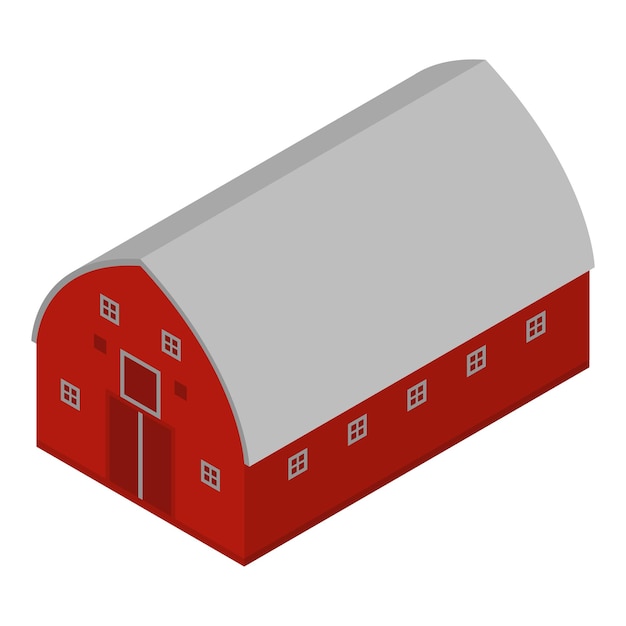 Icono de construcción de vacas Isométrica de icono de vector de construcción de vacas para diseño web aislado sobre fondo blanco