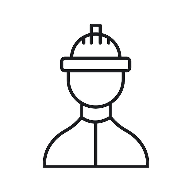 El icono del constructor aislado en fondo blanco