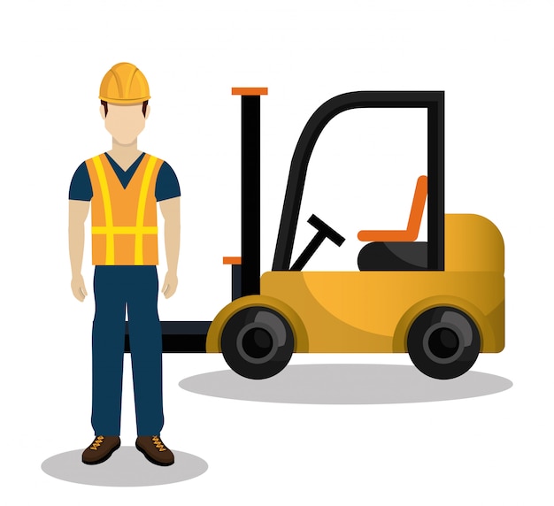 Vector icono de constructor constructor trabajador