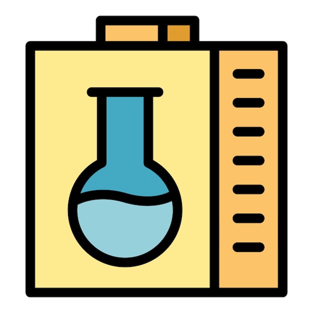 Icono de contaminación de alimentos vector de contorno Virus contaminado Seguridad color podrido plano