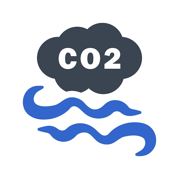 Icono de la contaminación por dióxido de carbono