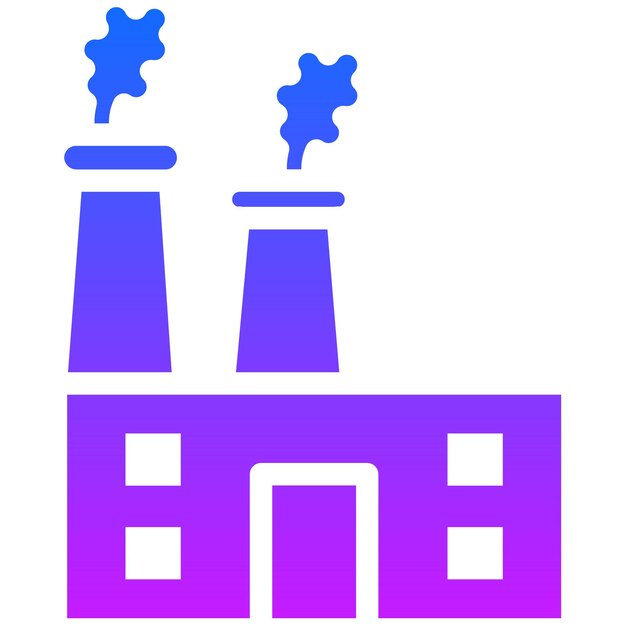 Icono de la contaminación de las fábricas