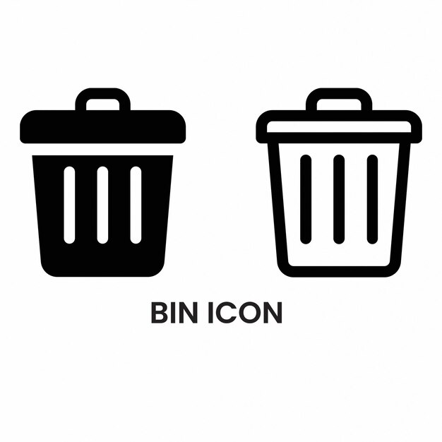 icono de contenedor de basura de reciclaje de contenedores de basura