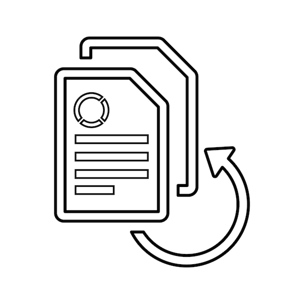 Ícono de contenido duplicado Símbolo de contorno de línea
