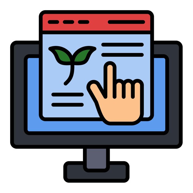 Icono de contenido orgánico