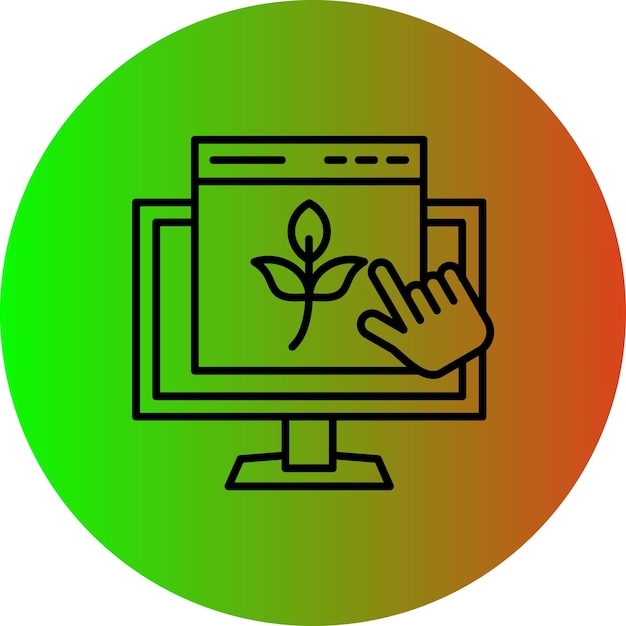 Icono de contenido orgánico