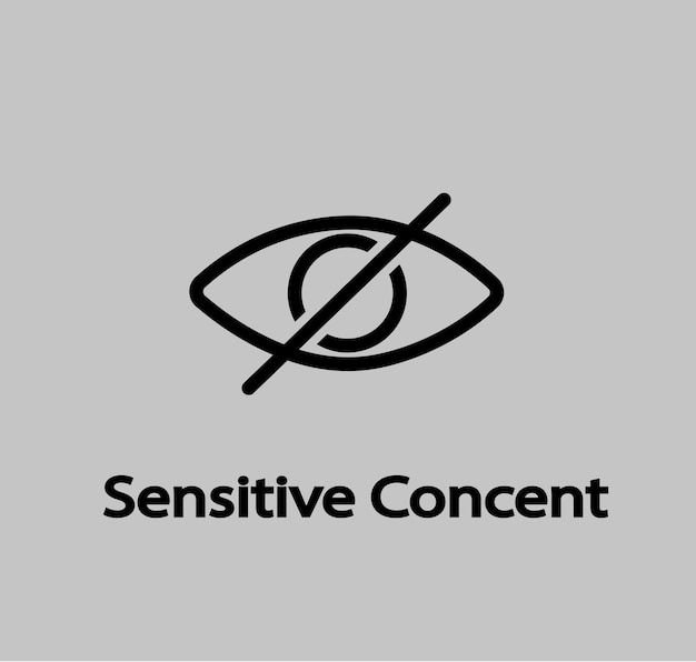 icono de contenido sensible