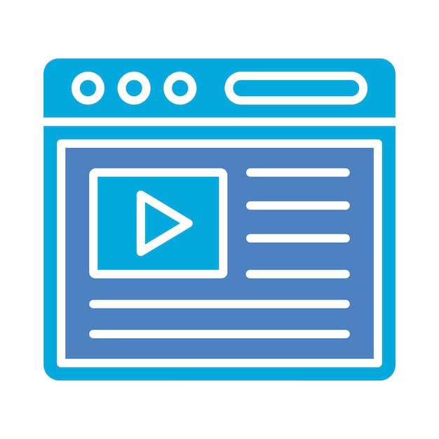 Ícono de contenido de vídeo