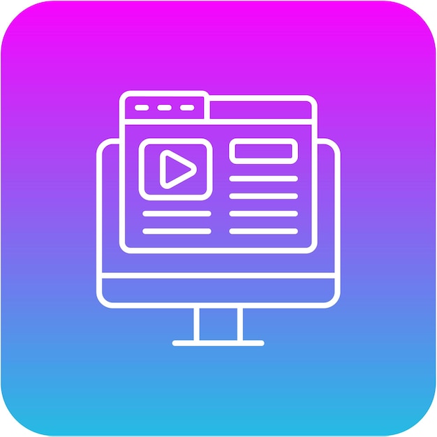 Ícono de contenido de vídeo
