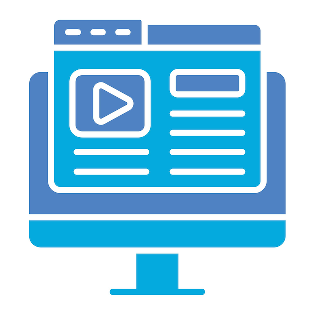 Ícono de contenido de vídeo