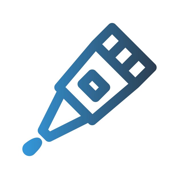 Icono de contorno adhesivo con colores de gradiente adecuado para interfaces de sitios web UI y aplicaciones móviles