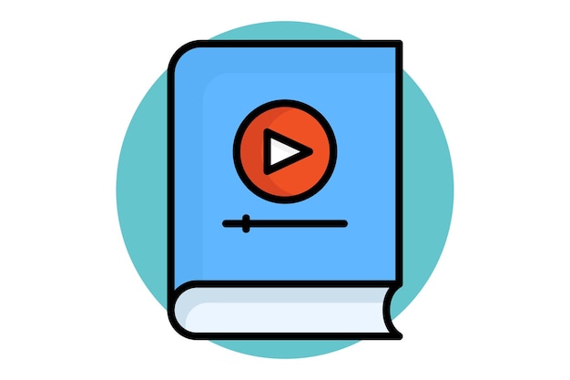 Icono de contorno de color del tutorial