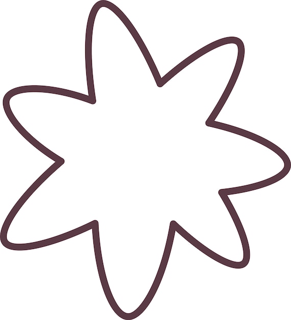 Ícono de contorno de estrella