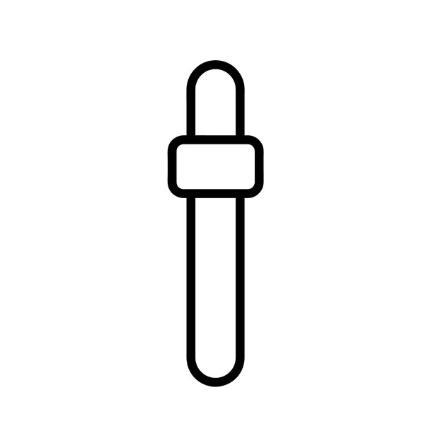 Icono del contorno del gotero ocular símbolo del icono vectorial signo gráfico aislado diseño de icono web