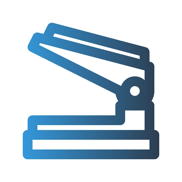 Icono de contorno de grapador con colores de gradiente adecuados para interfaces de sitios web UI y aplicaciones móviles
