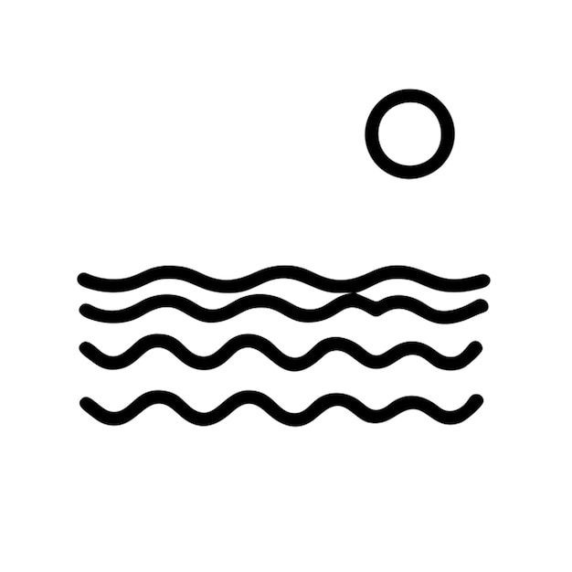 icono del contorno del río