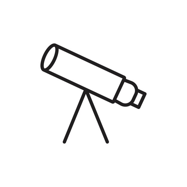El icono del contorno del telescopio indica el conjunto