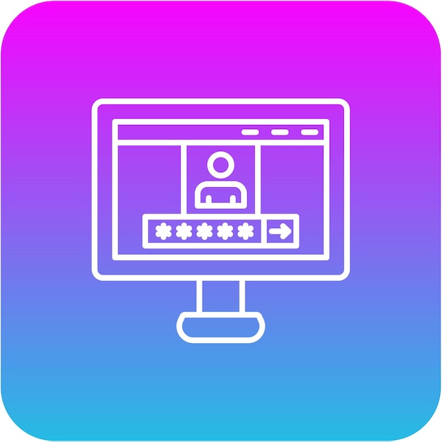 El icono de la contraseña