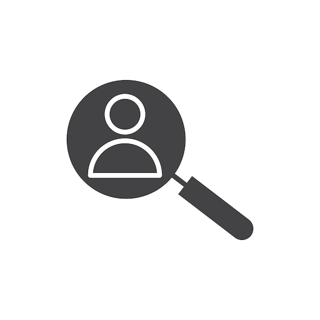 Ícono de contratación Símbolo plano de línea delgada simple