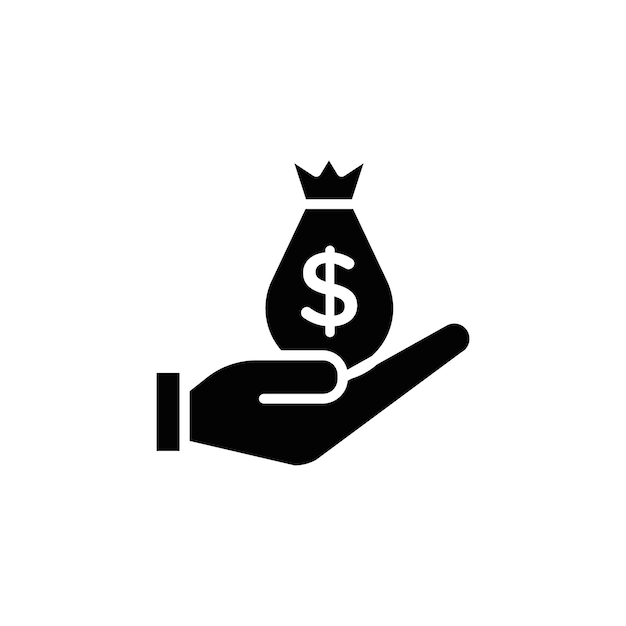 Ícono de contribución Ilustración de línea delgada plana vectorial