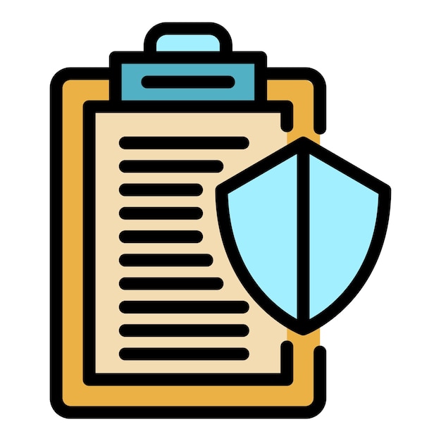 El icono de control del portapapeles El icono vectorial de control de los portapapeles del contorno El color está aislado