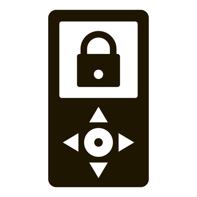 Icono de control remoto de la cámara Ilustración sencilla del ícono vectorial de control remoto de la cámara para el diseño web aislado en fondo blanco