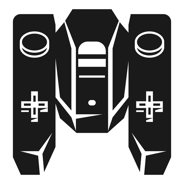 Icono de control remoto cuádruple grande Ilustración simple de un icono de vector de control remoto cuádruple grande para diseño web aislado sobre fondo blanco