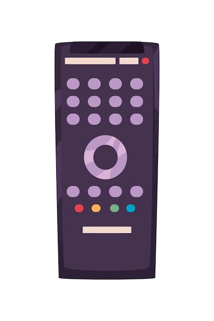 el icono del control remoto inalámbrico está aislado